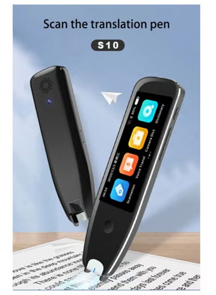 Gasin 3.46-inch Large-screen Reading Pen AI International Language Translator Pen And Electronic Dictionary, Real-time Voice Translation Into 138 Languages Including ArabicScanning Translation Pen Online Voice Translator 60 Language Scanning Pen Translation Pen Multi Language Online Voice Translator Offline Scanning Pen dictionary Pen Suitable For Conference Study Travel, Book Reading, Dictionary Pen, Exam Reading Pen - Image 1