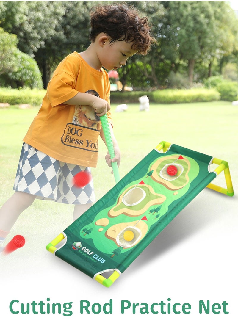 Moovant Toddler Golf Clubs Set with 9 Balls 3 Golf Clubs Putting Mat, Kids Golf Toys, Indoor & Outdoor Sport Golf Games Toy Gifts, Competitive Game Parent-Child Interaction for Boys Girls  - Image 4