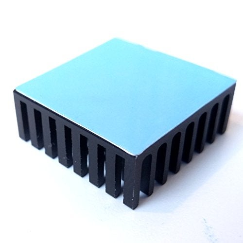Easycargo 10pcs 25mm Heatsink Kit 25x25x10mm + 3M 8810 thermal conductive adhesive tape, cooler Aluminum Heat Sinks for cooling Raspberry Pi 4 GPU IC Chips LED (25mmx25mmx10mm) - Image 4