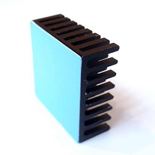 Easycargo 10pcs 25mm Heatsink Kit 25x25x10mm + 3M 8810 thermal conductive adhesive tape, cooler Aluminum Heat Sinks for cooling Raspberry Pi 4 GPU IC Chips LED (25mmx25mmx10mm) - Image 5