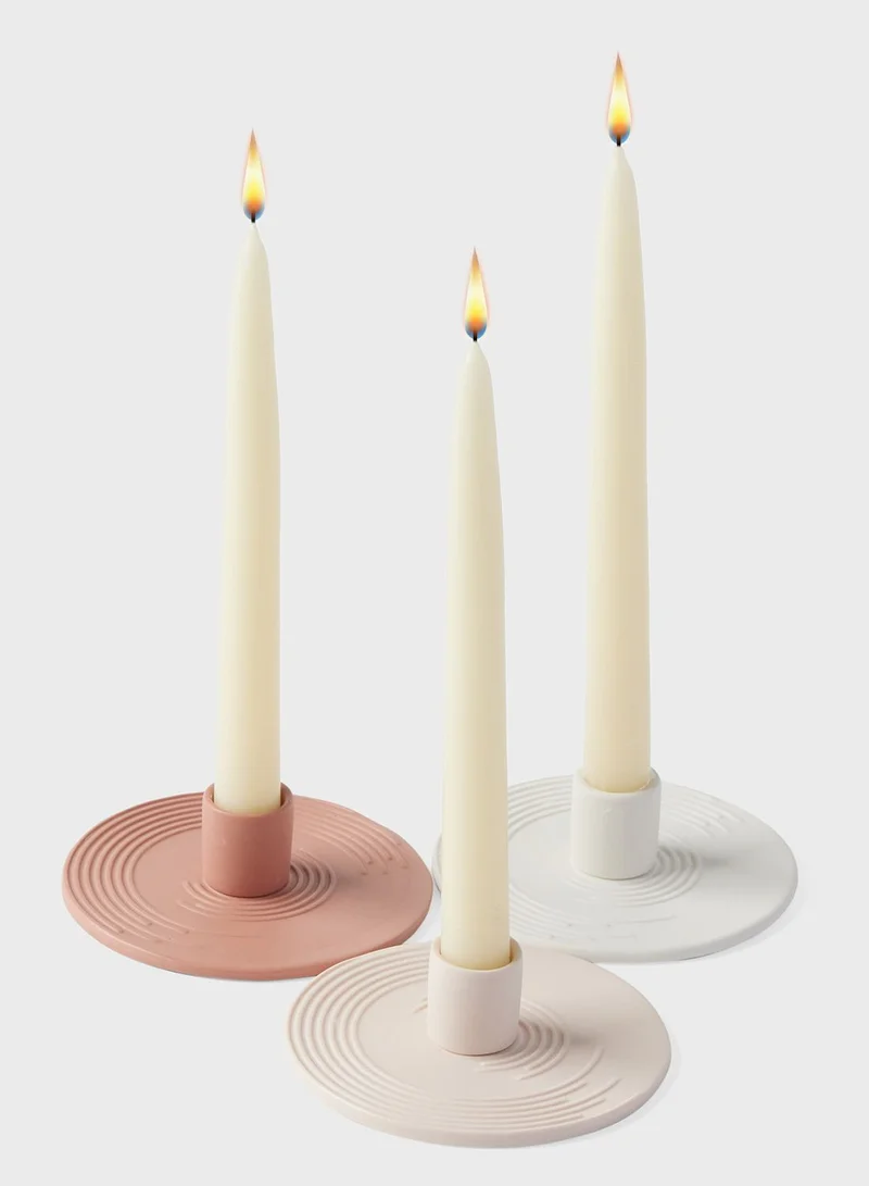Prickly Pear Athena' Pink Candlestick Holder