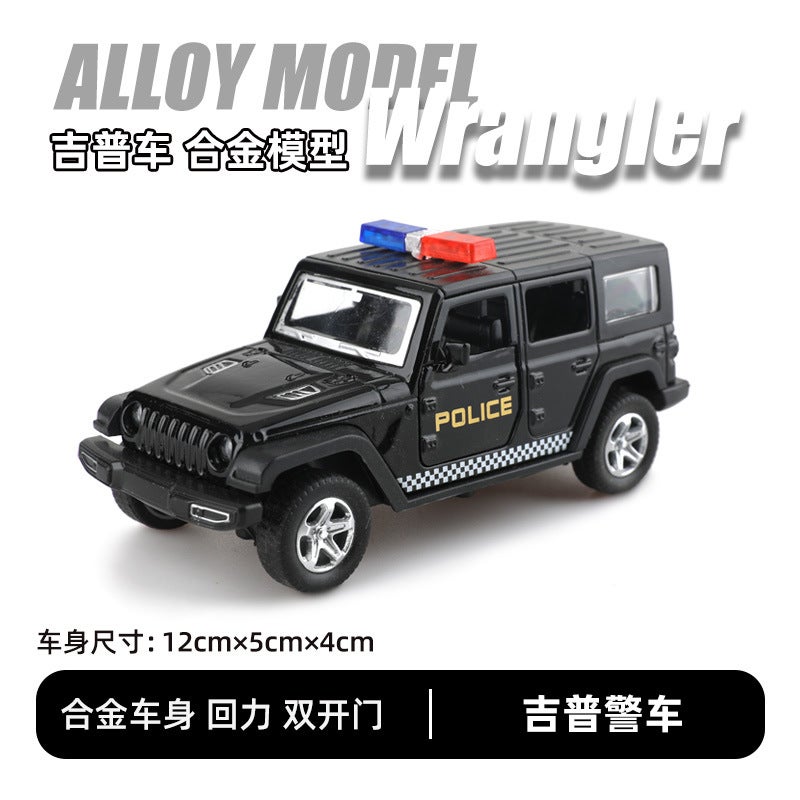 1:36 Scale Diecast Car Models for Kids Wrangler Police Car [Bubble Bag]] 