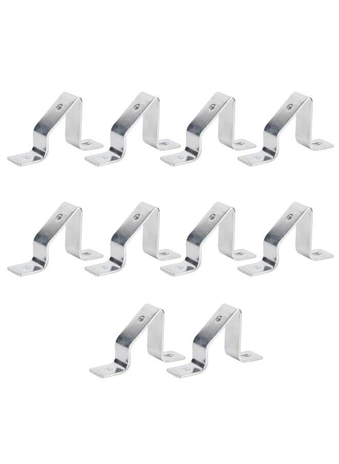 10PCS Rail Mounting U Bracket C45 Stainless Steel Guide Rail Inclined Support U Shaped Connector Bracket M5 Hole