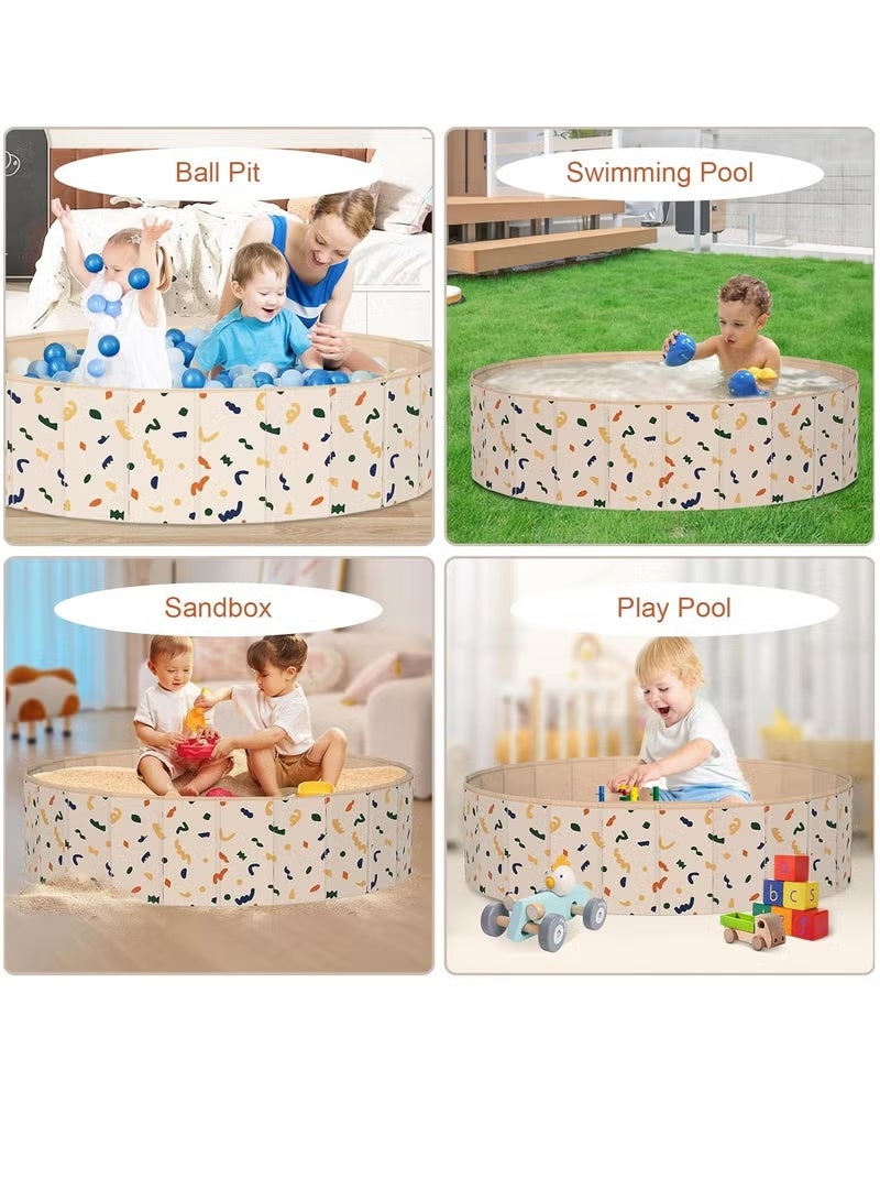 سوفام طاولة طاولة كرة مطوية بركة بركة أطفال رمل وماء طاولة رمل صندوق سباحة بركة في الهواء الطلق مركز نشاط اللعب في الهواء الطلق 47*12 بوصة - Image 4