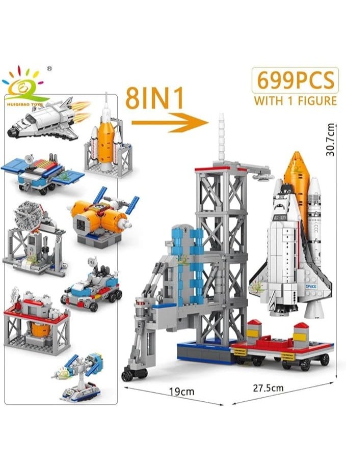 ليلي براذر مجموعة بناء الفضاء، 699 قطعة، مجموعة بناء محطة الفضاء والمكوك الفضائي، للأعمار من 6 سنوات فما فوق - Image 2