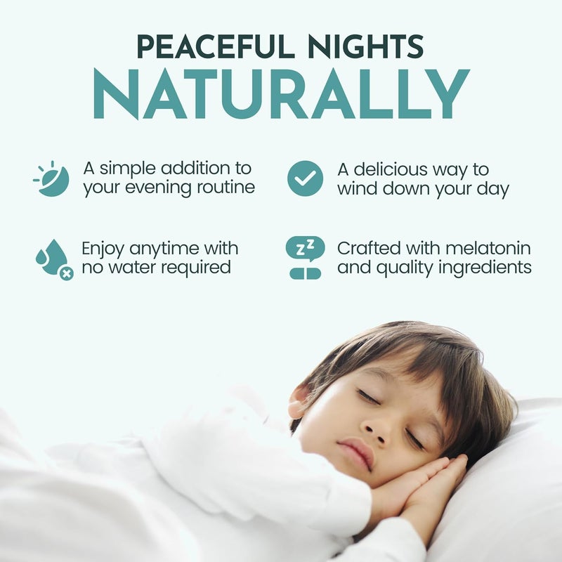 Maxi Health جيلي ميلاتونين ماكسي هيلث 1 ملغ للأطفال بنكهة الكرز والبرتقال 60 حبة - Image 2