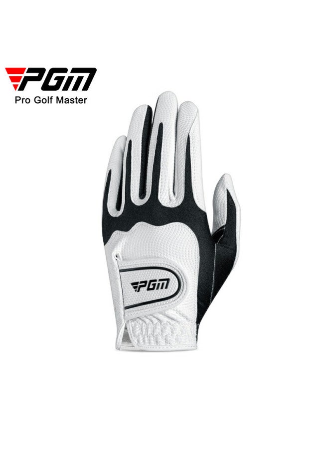 Pgm Golf Gloves Men Super Stretch Magic Gloves Non-slip Breathable Summer Black Left Hand 2 Pieces Size M - Image 3
