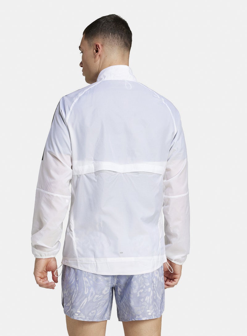 Adidas Own The Run 3 Stripes Packable Jacket - Image 2
