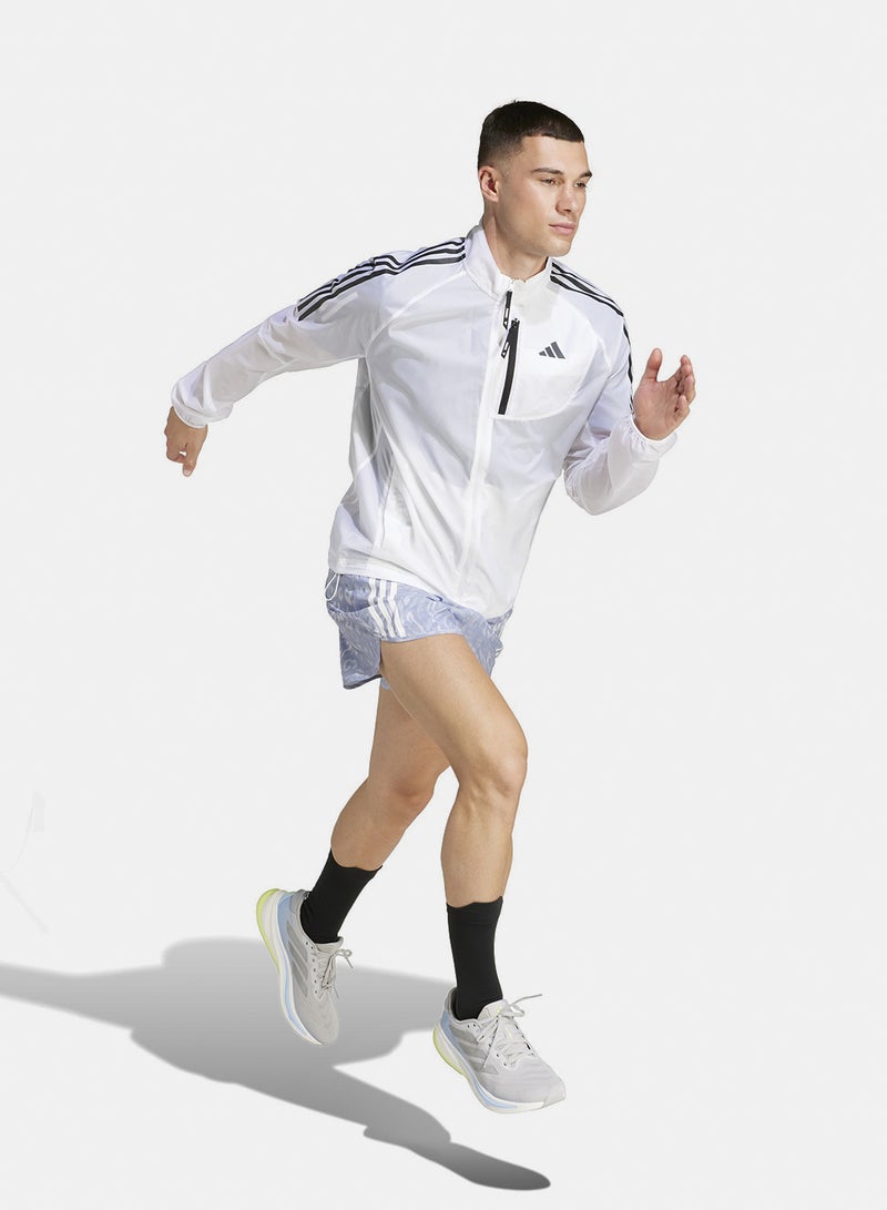 Adidas Own The Run 3 Stripes Packable Jacket - Image 3