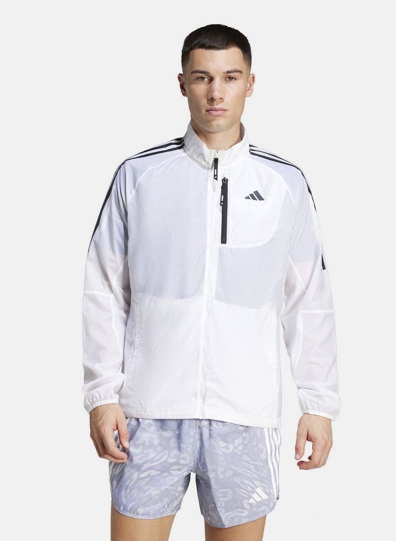 Adidas Own The Run 3 Stripes Packable Jacket - Image 1