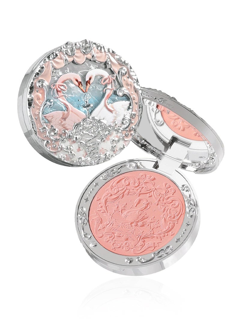 Flower Knows Swan Ballet Embossed Blush, Flocked Mist Embossed Cheek, Inflated Color, Matte, Classic Makeup - 5g (05 Dreamy Season)  - Image 1
