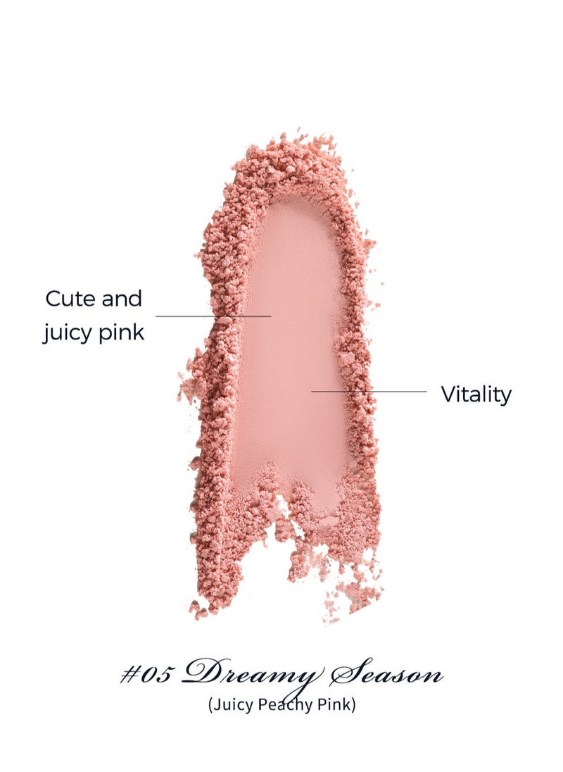 Flower Knows Swan Ballet Embossed Blush, Flocked Mist Embossed Cheek, Inflated Color, Matte, Classic Makeup - 5g (05 Dreamy Season)  - Image 3