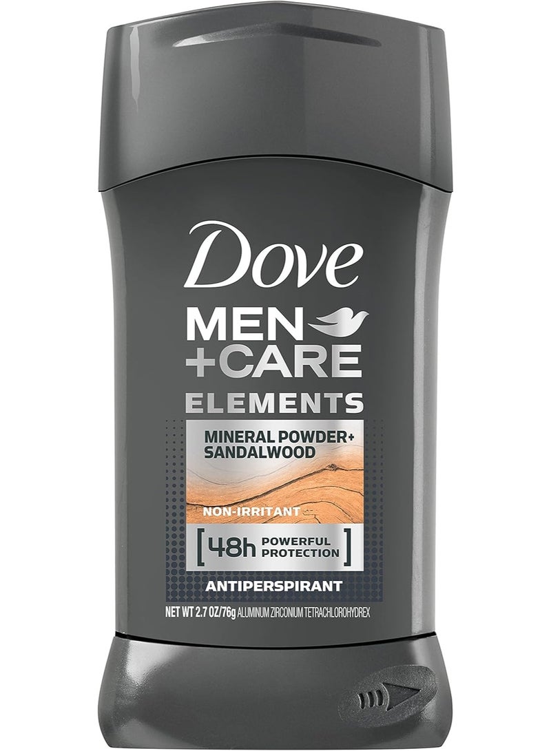 Dove Men + Care Elements Antiperspirant Deodorant Mineral Powder + Sandalwood 76ml - Image 1