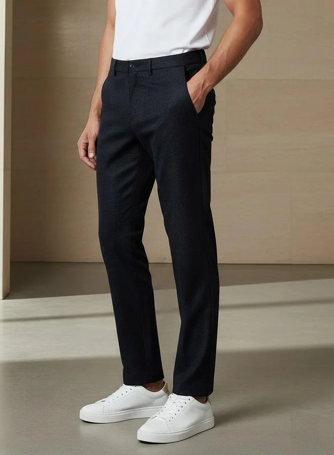 Slim Fit Flexi Waist Trousers