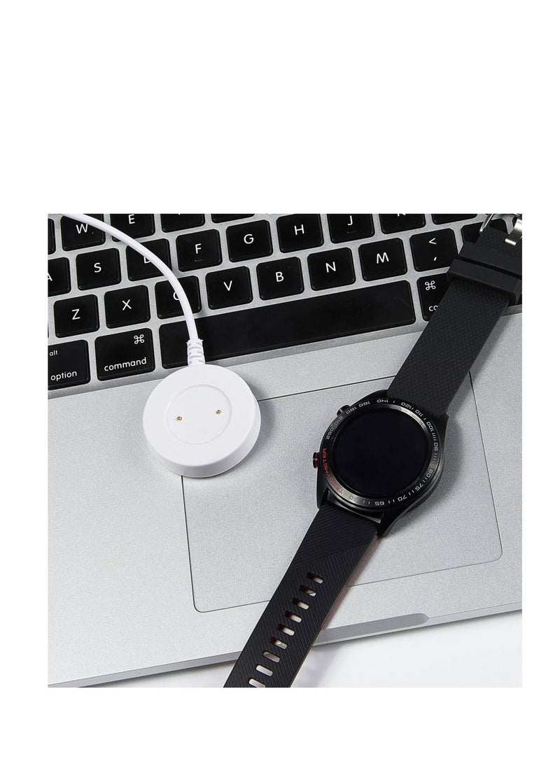 قاعدة شحن مغناطسية قوية  100سم لساعات هواوى جى تى 1 46 ملى / جى تى 2  46 مللى /هونر ماجيك 46 مللى /هونر جى اس برو/ هونر دريم  ابيض - Image 2