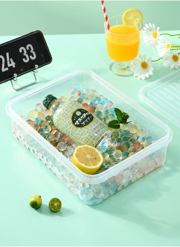 Ice Trays for Freezer, Mini Ice Cube Tray with Lid and Bin, 123*3 Pcs Small Round Ice Cube Trays Easy Release, Mini Ice Maker, Crushed Ice Tray for Chilling Coffee Drinks (3 Pack, Blue)