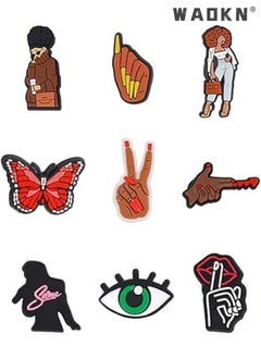 WAOKN Shoe Charms for Girls, 39 Pcs Charms Cute Croc for Women Pins ​PVC Bracelet Wristband for Men Women Kids Girl Teenagers Nurse Buckle Party Favors Women Mack-up Party Favors Birthday Gifts  - Image 3