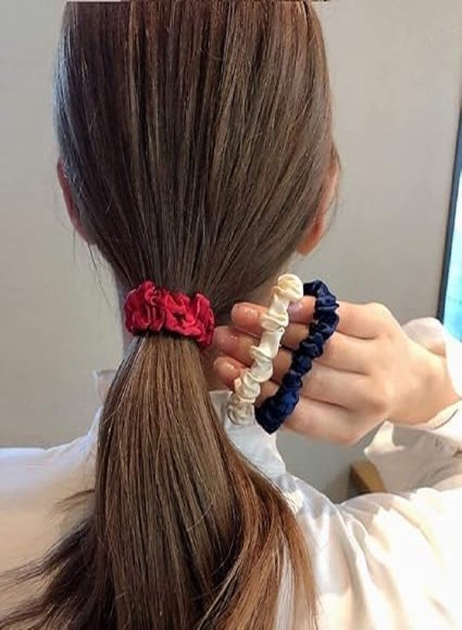 NNR Satin Hair Scrunchies for Women & Girls Premium Silk Feel Hair Ties - Gentle on Hair, hair accessories, Ideal for Daily Use & Gifting (Set of 6) - Image 5