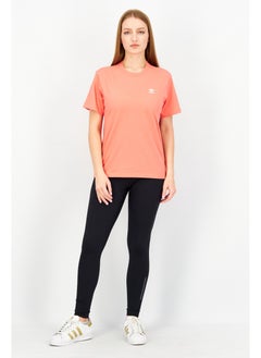 adidas Originals Women Sportswear Fit Short Sleeve Running T-Shirt, Coral Pink  - Image 2