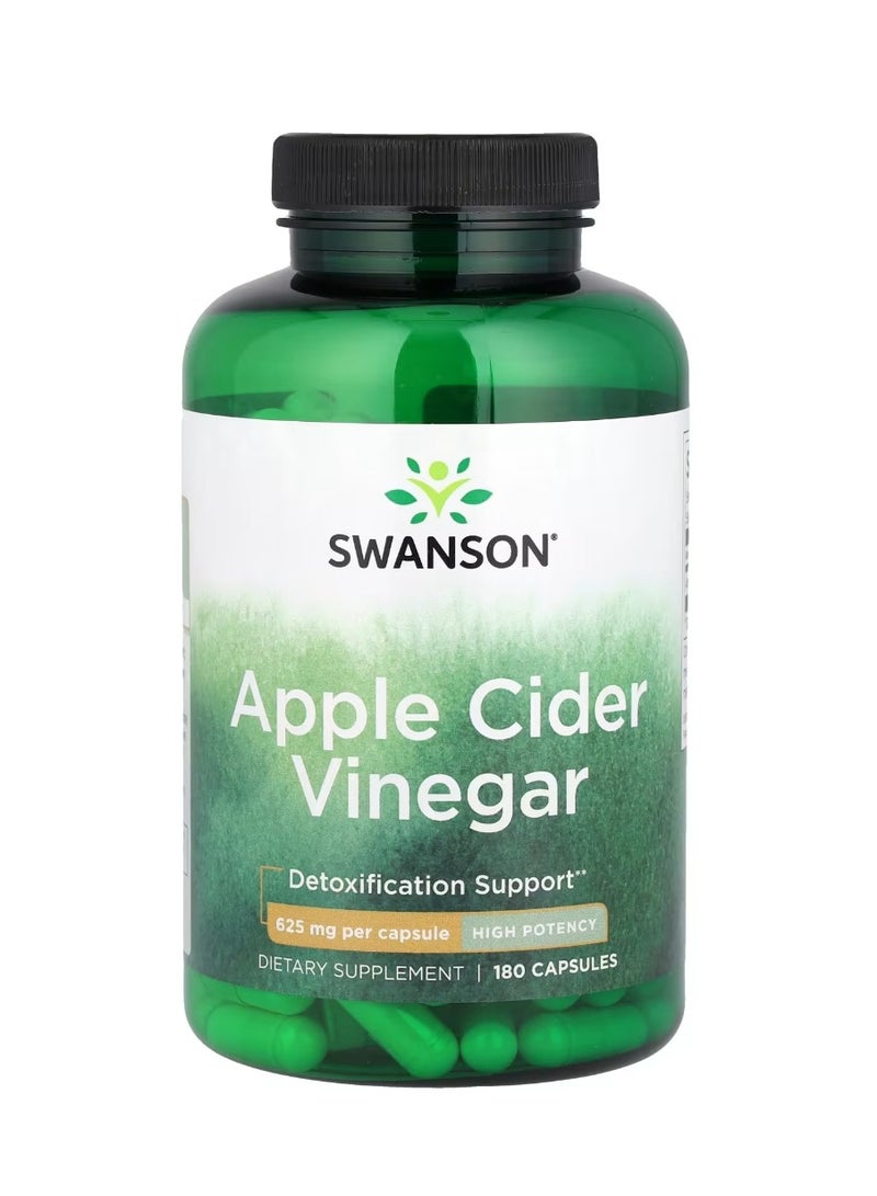 سوانسون خل التفاح عالي الفعالية 625 ملجم 180 كبسولة - Image 1