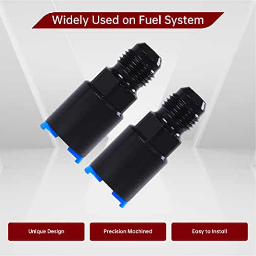 FGJQEFG Fuel Rail Adapter Fittings Feed/Return -6AN EFI AN6 Push ON Compatible with LT1 LT4 LS1 LQ4 LQ9 - Image 4