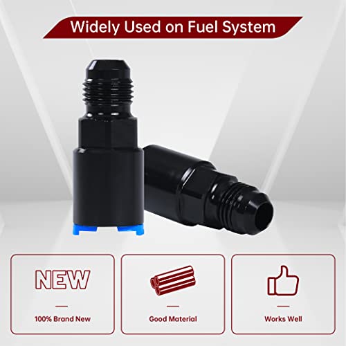 FGJQEFG Fuel Rail Adapter Fittings Feed/Return -6AN EFI AN6 Push ON Compatible with LT1 LT4 LS1 LQ4 LQ9 - Image 3