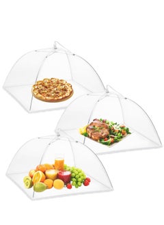 Arabest Encrypted Mesh Food Covers, Foldable Food Cover Umbrella Keep Flies, Bugs, Mosquitoes Away, Reusable Food Net Cover for Outdoors, Parties, Picnics, BBQs (3PCS)  - Image 1