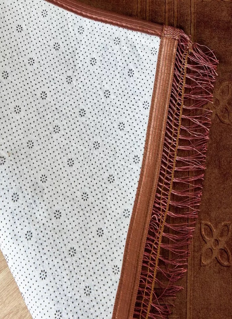 Prayer Mat Larg Size 80x120 cm BROWN - Image 4