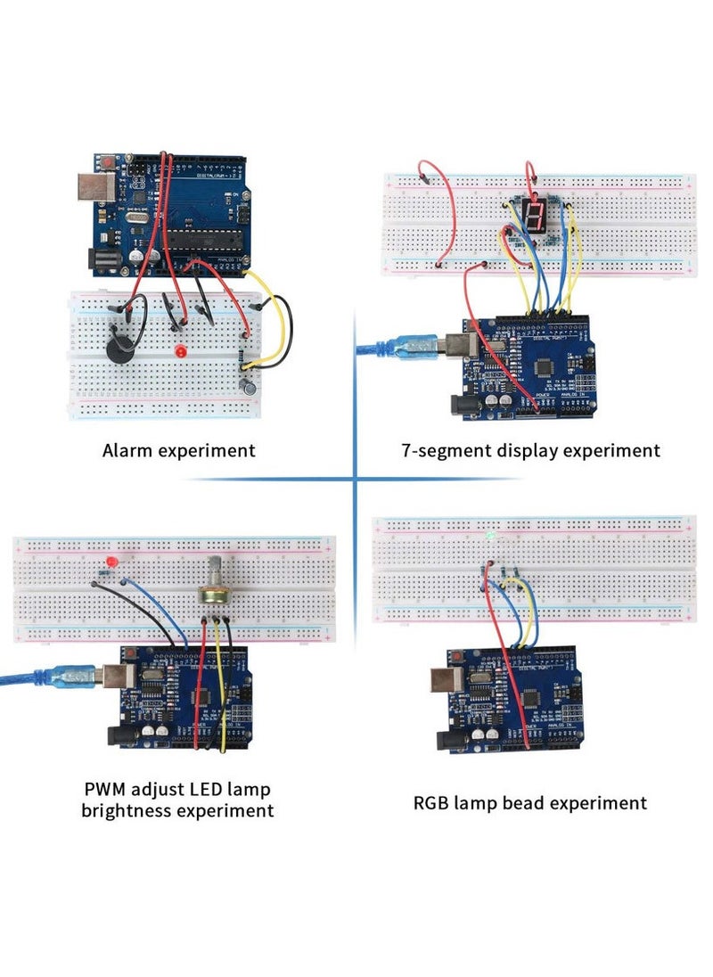 Generic UNO R3 Getting Started Kit - Stepper Motor, LCD1602, Servo Motor, Relay, Prototype Shield, etc. for beginners of Arduino projects  - Image 2