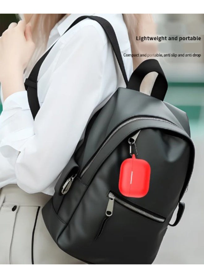 Case for Huawei FreeBuds SE4 ANC Earbuds,Soft Silicone Protective Cover with Carabiner, Shockproof with cleaning tools(Black) - Image 5