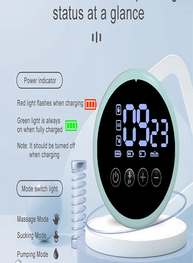 مضخة الثدي الكهربائية الكل في واحد مضخة الثدي الحلب التلقائي بالكامل كتم الصوت اليدوي - Image 4