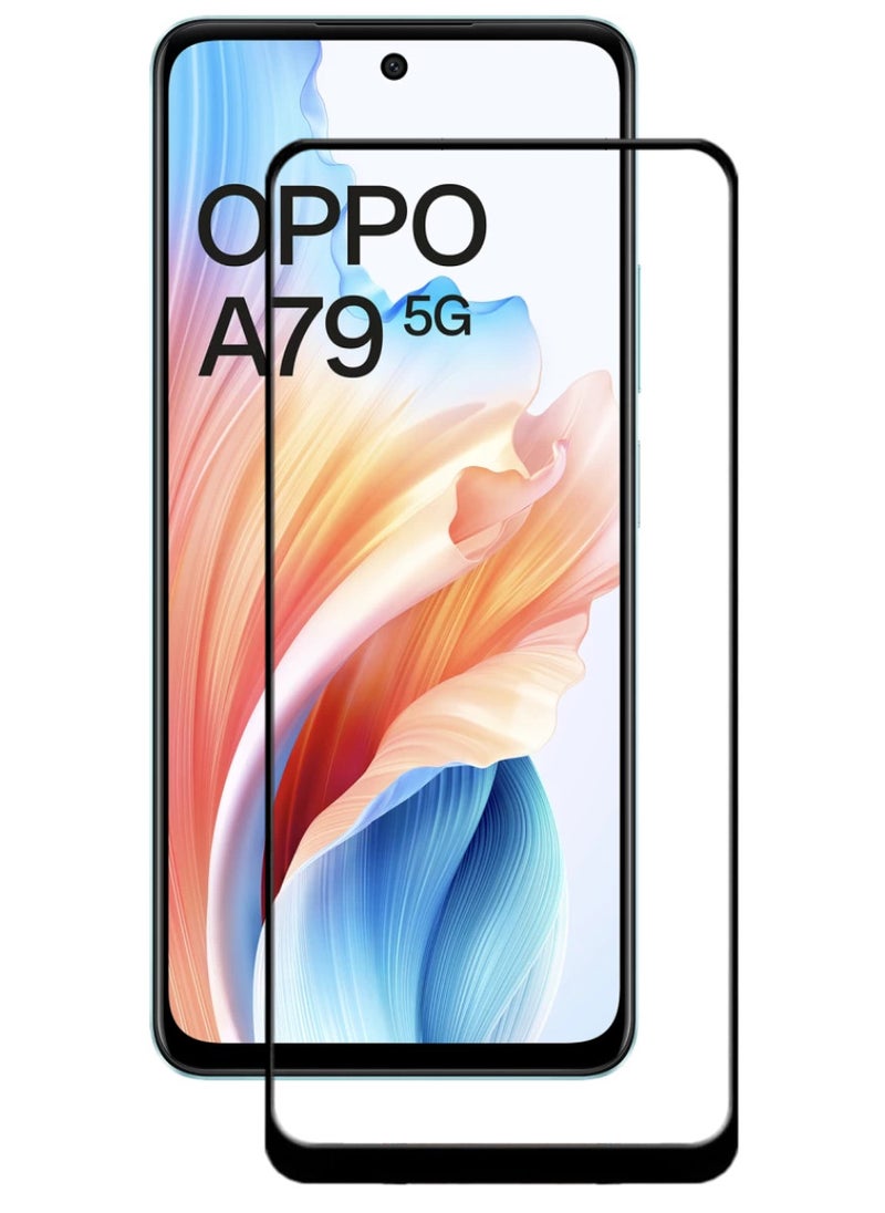 ACLIX Antistatic ESD Dustproof Premium Quality High Definition Tempered Glass Screen Protector Designed For Oppo A79 - Image 1