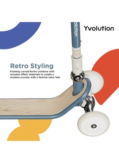 Yvolution Classic Glider Retro Adjustable 3-Wheel Scooter (Blue) - pzsku/ZB26C7EE54895402A1325Z/45/_/1740660597/6452b396-1fe6-4b62-a7d2-9577ba693196