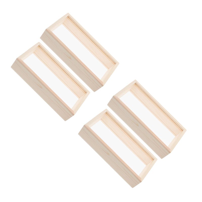 4 pcs Pressed Flower Frame Display Case For Flower And Plant Specimens Reusable Clear Shadow Frame Dried Flower Display Case - Image 1
