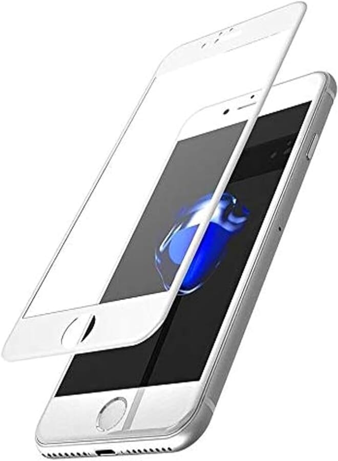 9H 5D Screen Protectors for Apple iPhone 8 (White)
