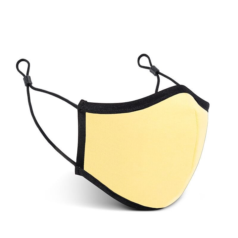 Silver Ion Antibacterial Cotton Mask 99% Protection lemon yellow lemon yellow
