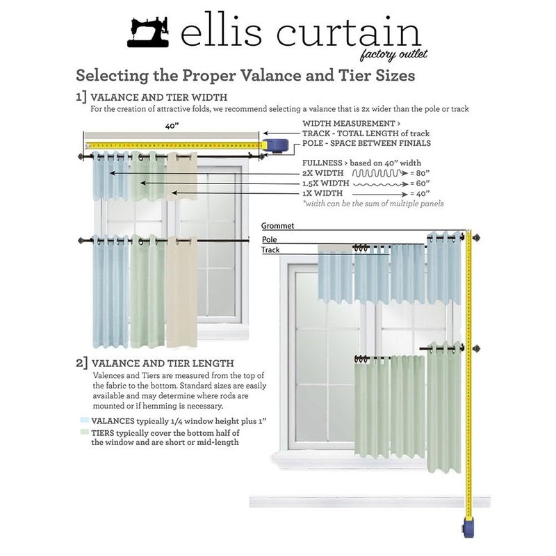 Ellis Curtain Ellis Curtain Stacey Sheer 56-by-45 Tailored Tier Pair Curtains  White - Image 4