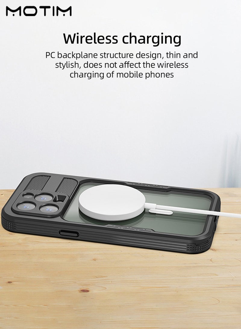 Motim Waterproof Case for iPhone 14 Pro/14 Pro Max with Built in Screen Protector and Lanyard, Wireless Magsafe Magnetic Heavy Duty Shockproof Case Cover - Image 4