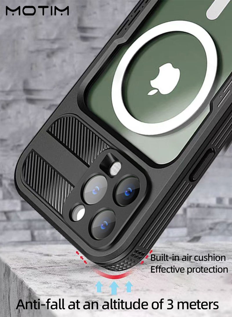 Motim Waterproof Case for iPhone 14 Pro/14 Pro Max with Built in Screen Protector and Lanyard, Wireless Magsafe Magnetic Heavy Duty Shockproof Case Cover - Image 5