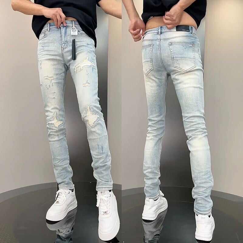 Unisex Classic Denim Jeans Loose Fit Daily Outdoor Wear - Image 1