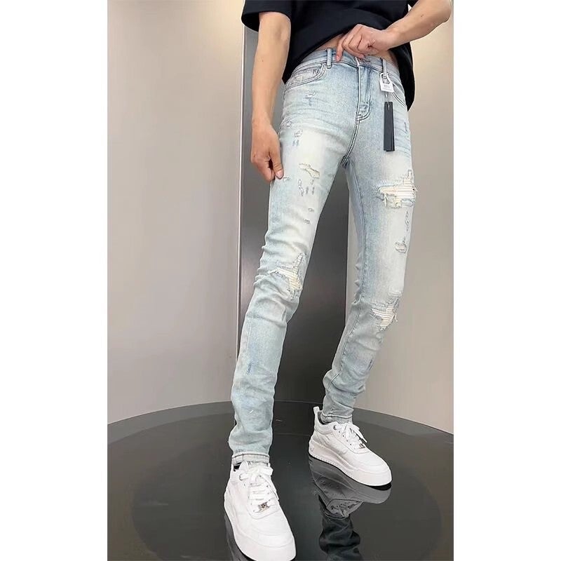 Unisex Classic Denim Jeans Loose Fit Daily Outdoor Wear - Image 4