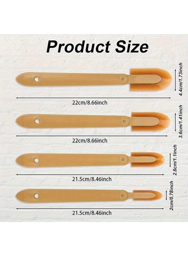 4pcs Silicone Caulking Tool Set Ergonomic Handle For Smooth Application Cleaning - Image 5