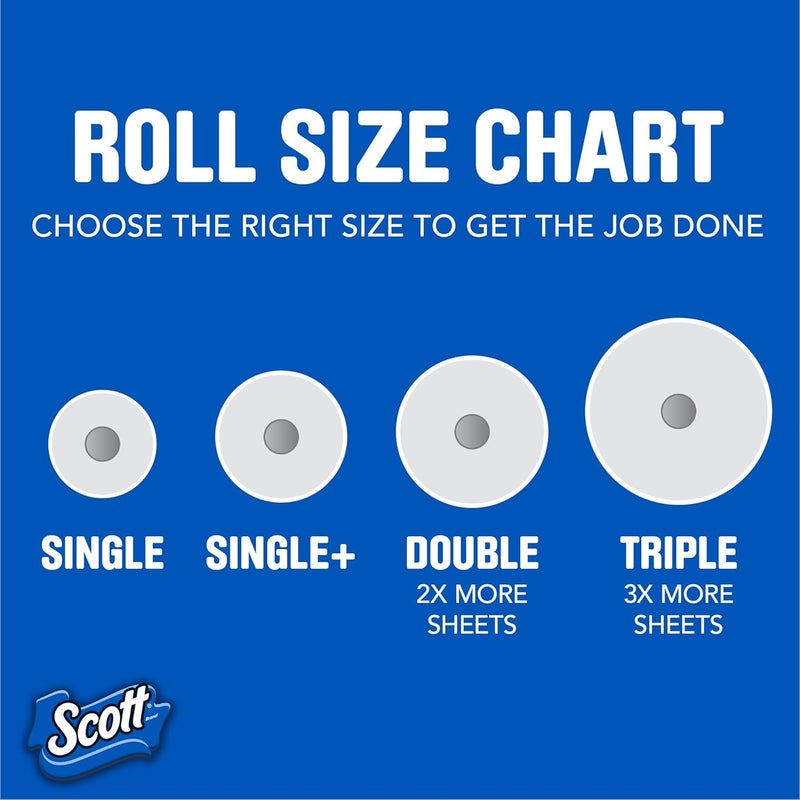 Scott Paper Towels, Choose-A-Sheet, 12 Double Rolls = 24 Regular Rolls (100 Sheets Per Roll) - Image 3
