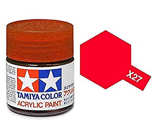 Tamiya تامييا 81527 أكريليك ميني X27 أحمر شفاف 1/3 أونصة - Image 3