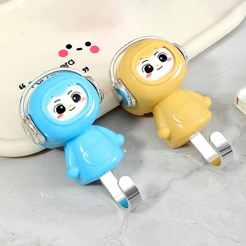 خطافات حائط متعددة الوظائف من مادة ABS الأرجواني للأسطح الملساء، علاقات متعددة الأغراض للمنزل والمكتب - Image 5