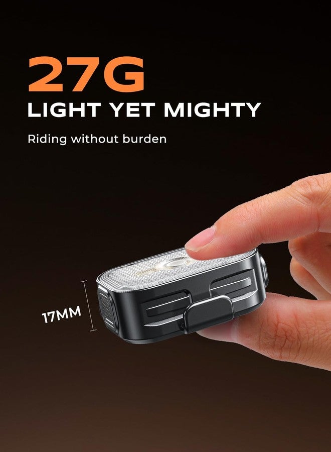 Viccux 2026 Ultra Slim Bike Lights with Reflectors, 8+6 Modes Bike Headlight and Tail Light Bulb Retainer, IP65 Waterproof & Dual USB-C 1-2 Hrs Fast Charge Bike Lights for Night Riding Cycling, 2 Pack - Image 3