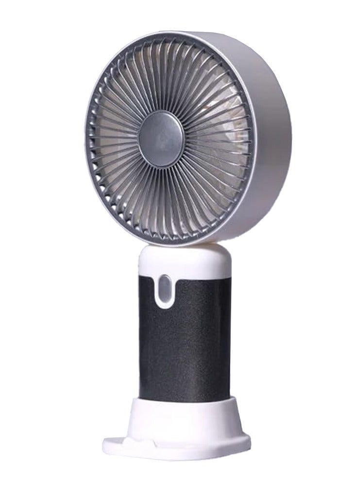 Portable Handheld Fan, 3 Different Speeds, Rechargeable Battery via USB Cable for Easy Use Anywhere, Lightweight Design Perfect for Carrying in Bag or on Desk, Safe Materials and Attractive Design for Kids and Adults, Table Fan Mount, Great Summer Gift - Image 1