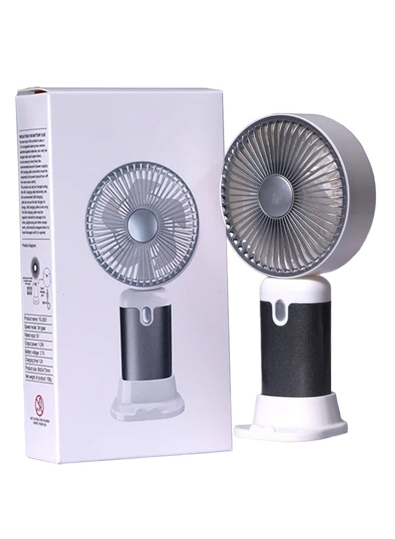 Portable Handheld Fan, 3 Different Speeds, Rechargeable Battery via USB Cable for Easy Use Anywhere, Lightweight Design Perfect for Carrying in Bag or on Desk, Safe Materials and Attractive Design for Kids and Adults, Table Fan Mount, Great Summer Gift - Image 2