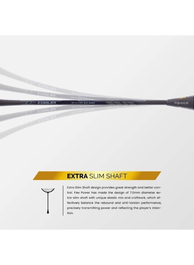 Apacs apacs Z-Ziggler Grey Unstrung Badminton Racquet  (Pack of: 1, 85 g)  - Image 5