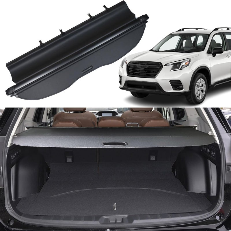 Liizoo Retractable Black Cargo Cover for Subaru Forester 2019-2022 - Image 1